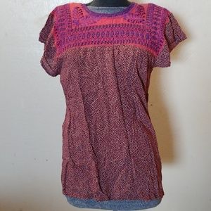 Open back typical women blouse from Oaxaca